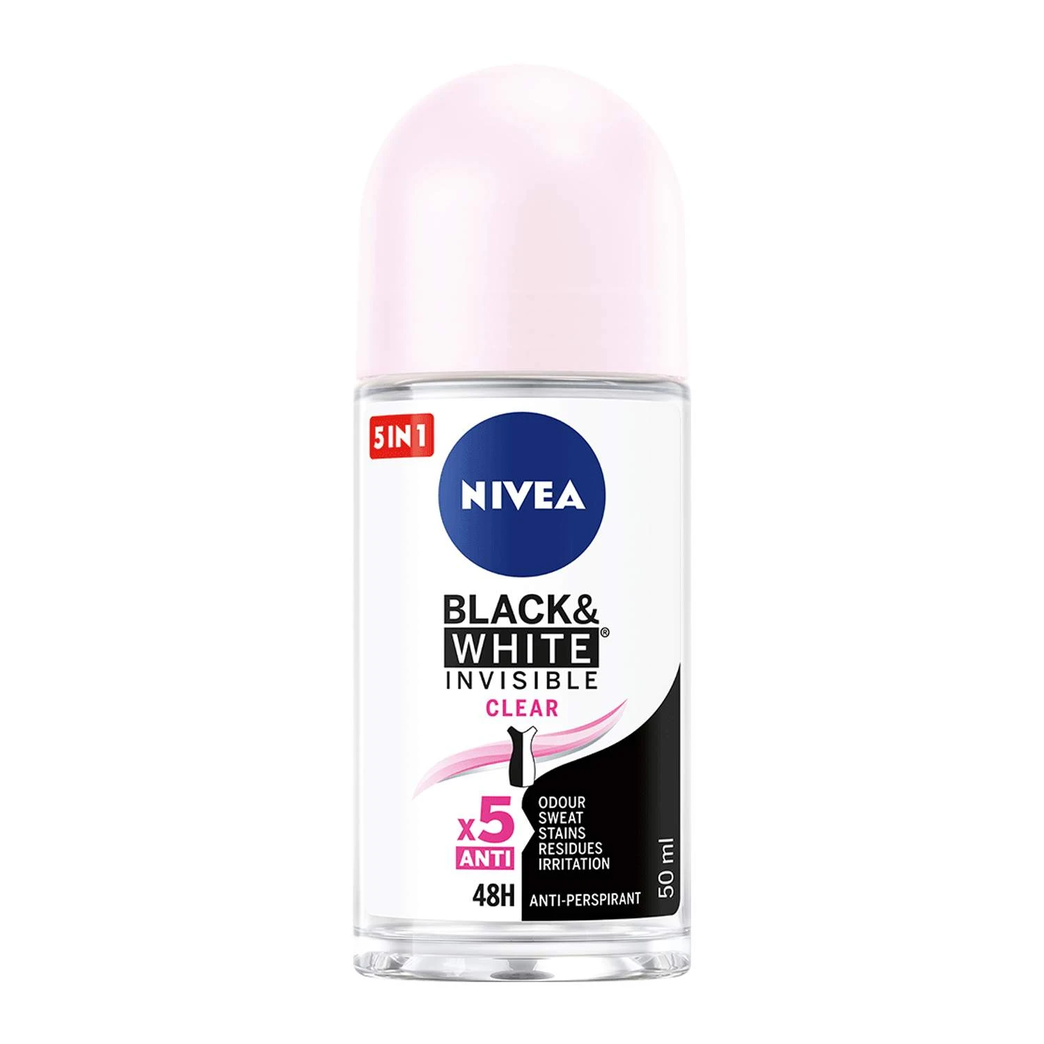 NIVEA ROLL ON 50ML WOMAN BLACK&WHITE ROZE