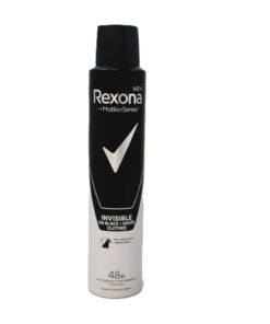 REXONA DEO 200ML MEN INVISIBLE BLACK&WHITE